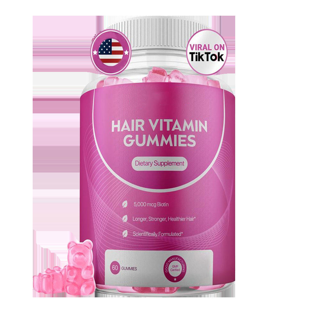 Hair Growth Vitamin Gummies | Biotin & Nutrient-Rich Hair Support