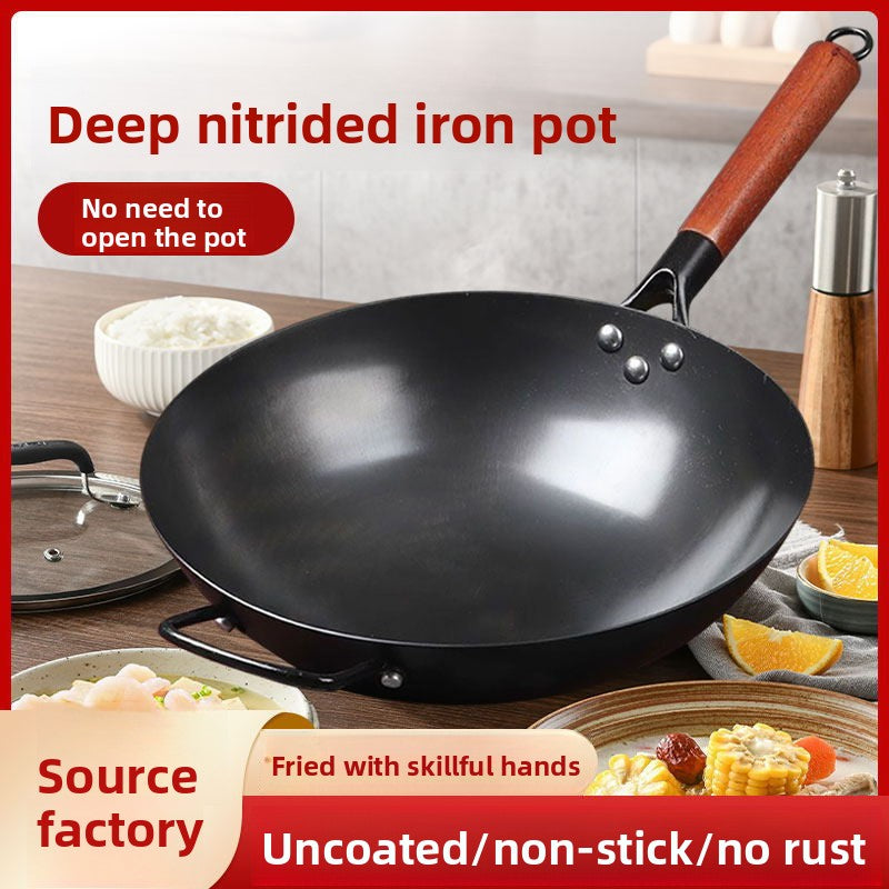 Iron Nitride Non-Stick Wok