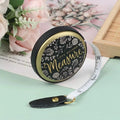 1.5m Centimeter Inch Roll Tape Portable Retractable Vintage PU Leather Mini Tape