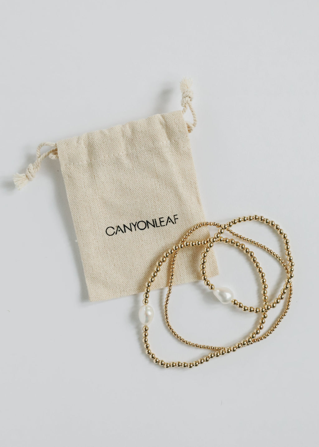 14K Gold Filled || Beaded Stretch Anklet