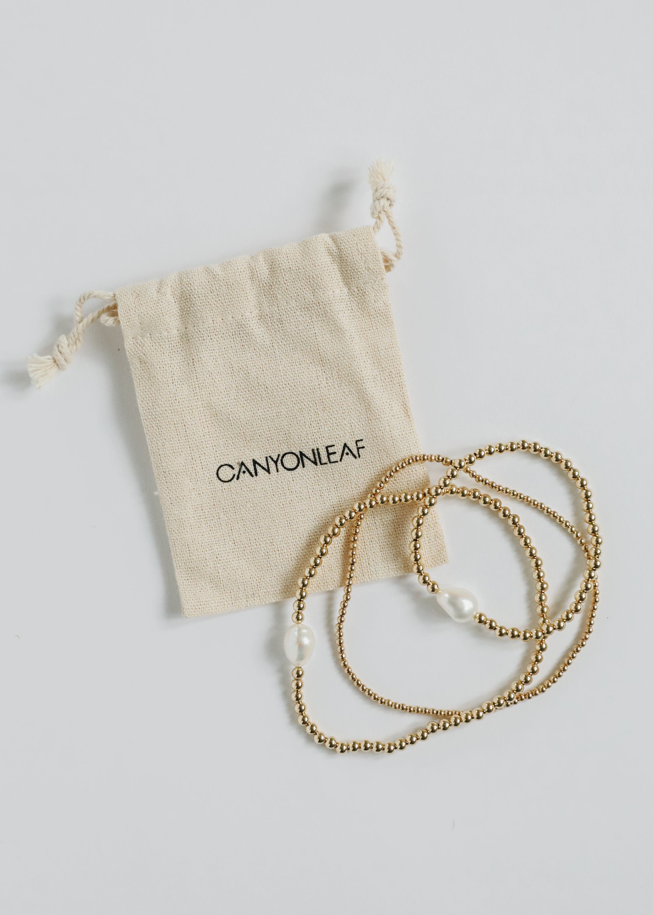 14K Gold Filled || Beaded Stretch Anklet