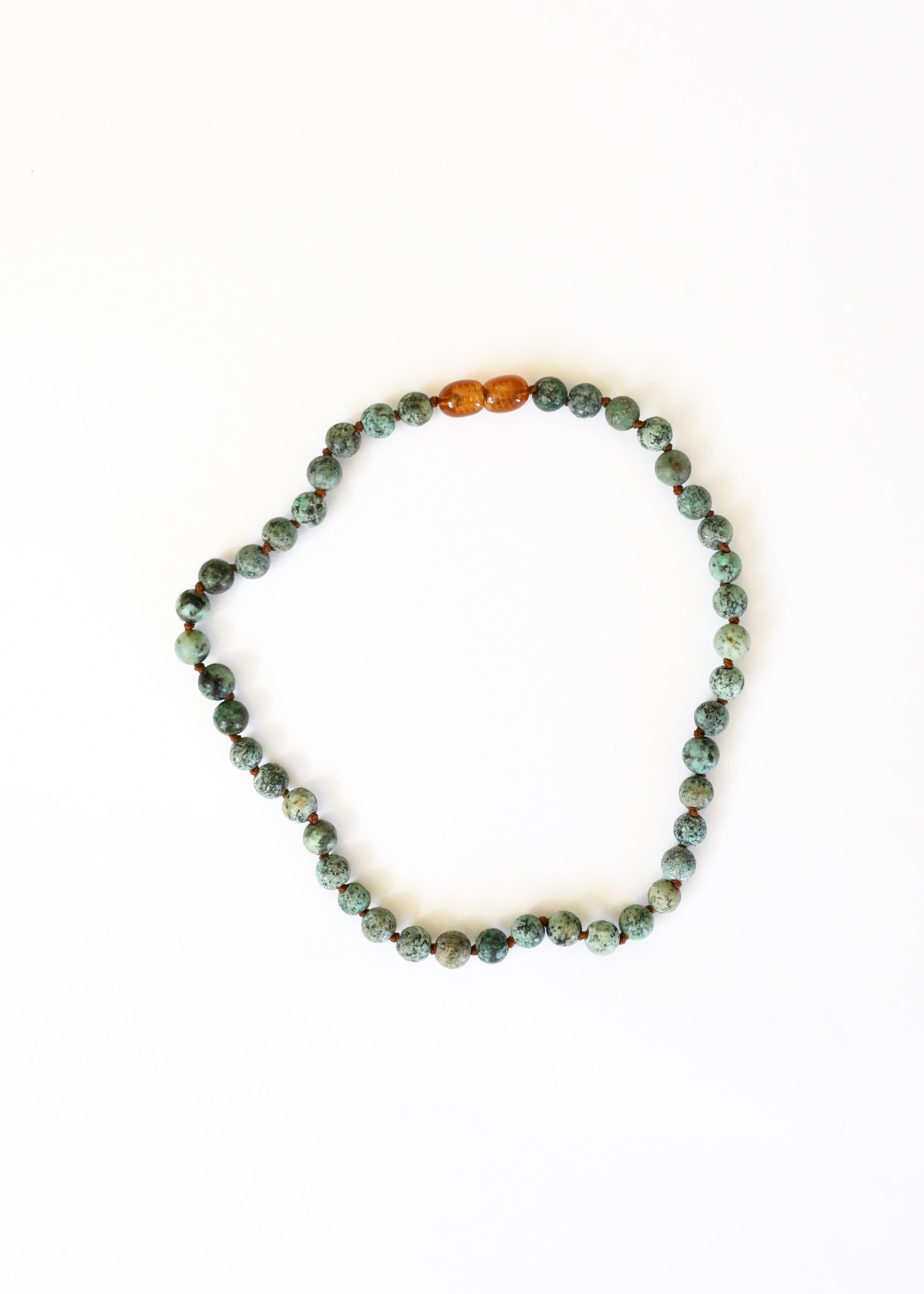 Pure Gemstone + Turquoise Jasper || Baby Necklace