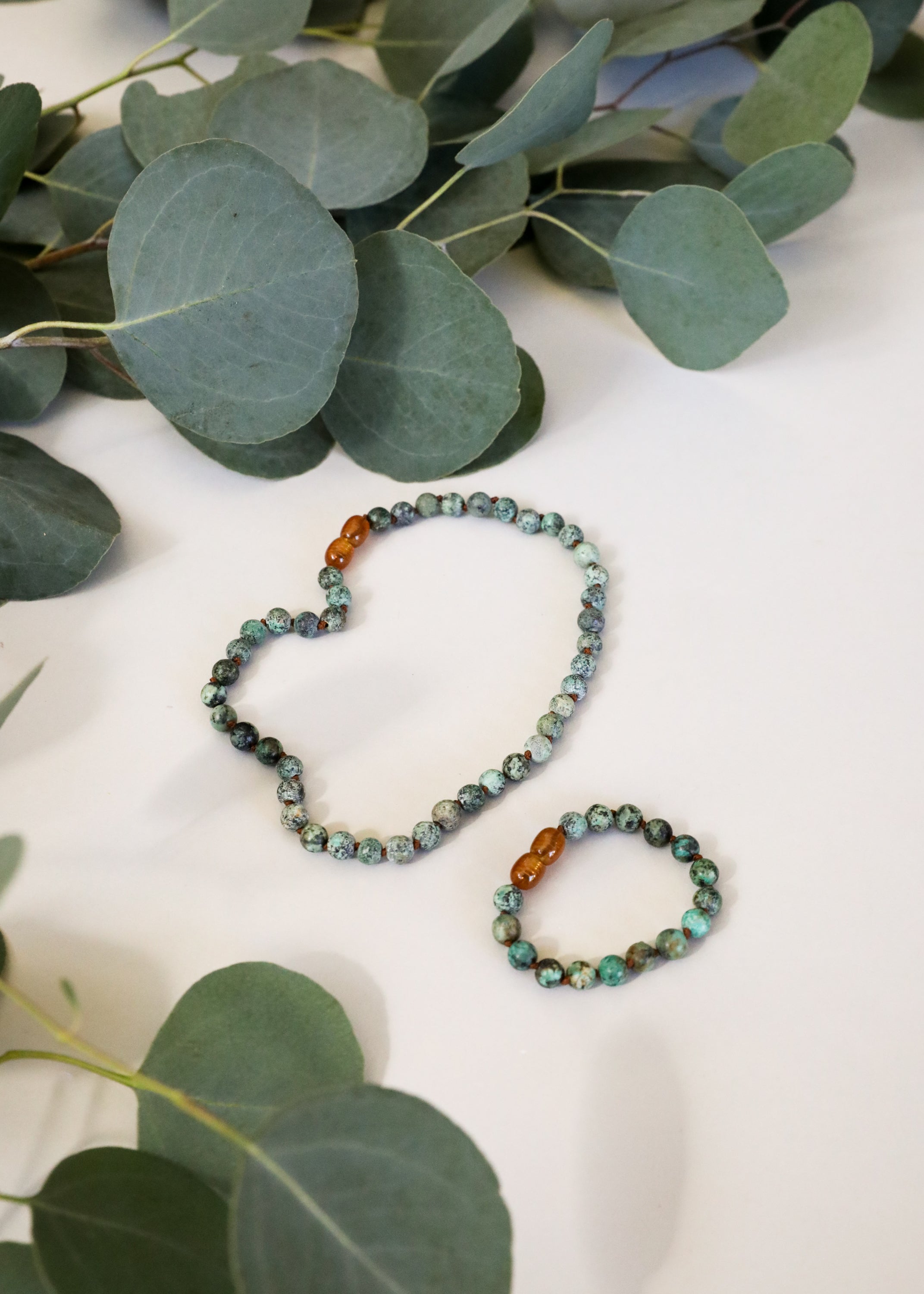 Pure Gemstone + Turquoise Jasper || Baby Bracelet