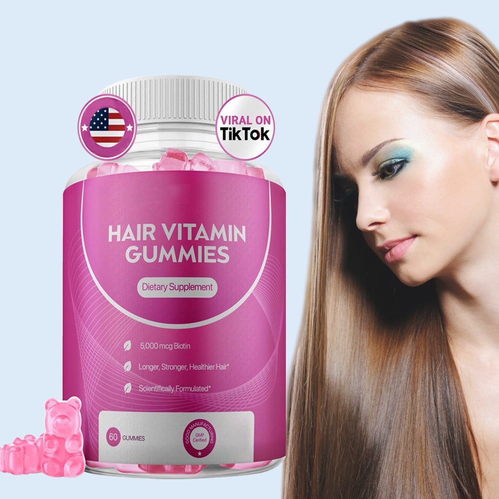 Hair Growth Vitamin Gummies | Biotin & Nutrient-Rich Hair Support