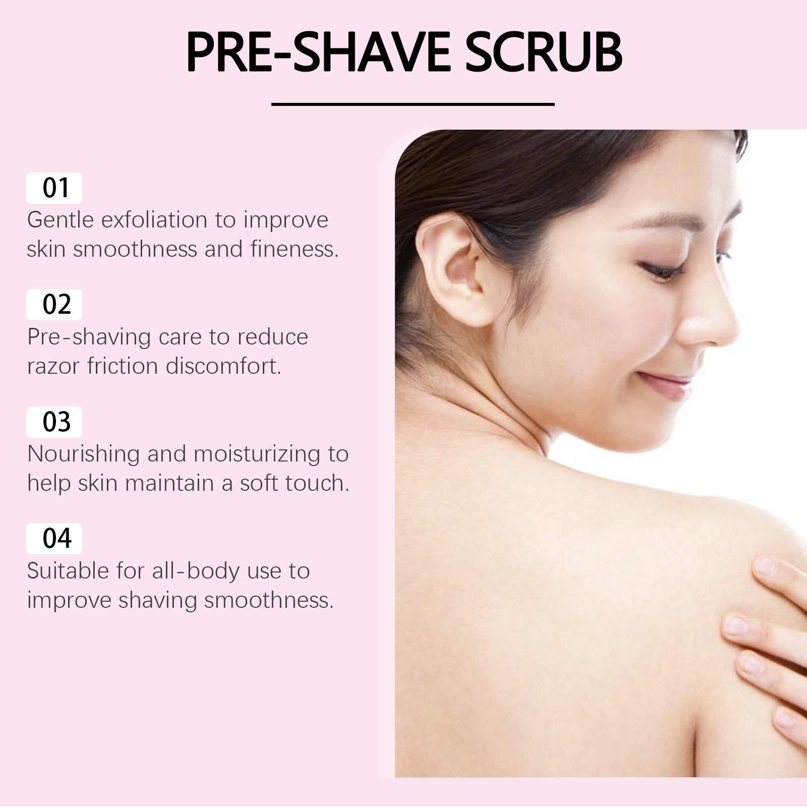 Pre-Shave Hair Removal Scrub | Herbal Exfoliating Body Scrub
