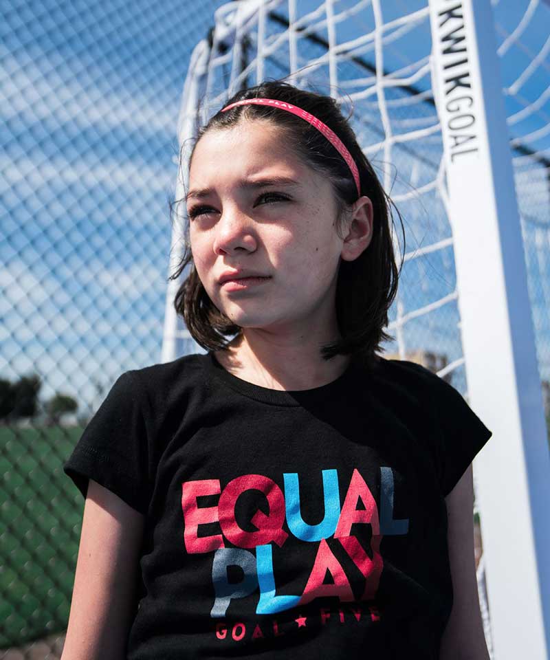 Equal Play Girls' Black T Shirt
