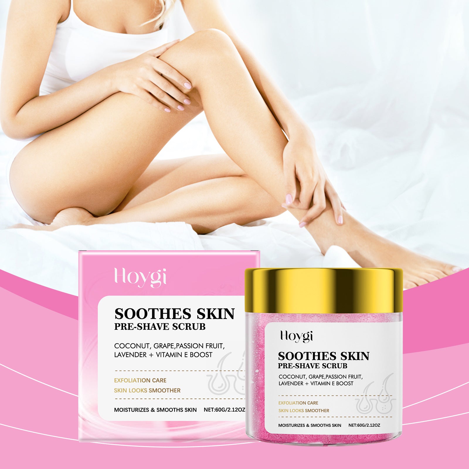 Pre-Shave Hair Removal Scrub | Herbal Exfoliating Body Scrub